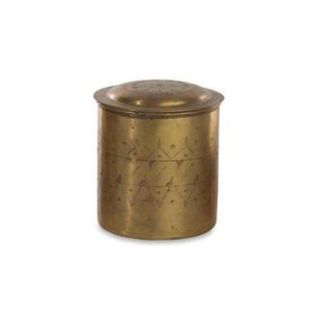 Nkuku Nami Decorative Brass Pot - Medium