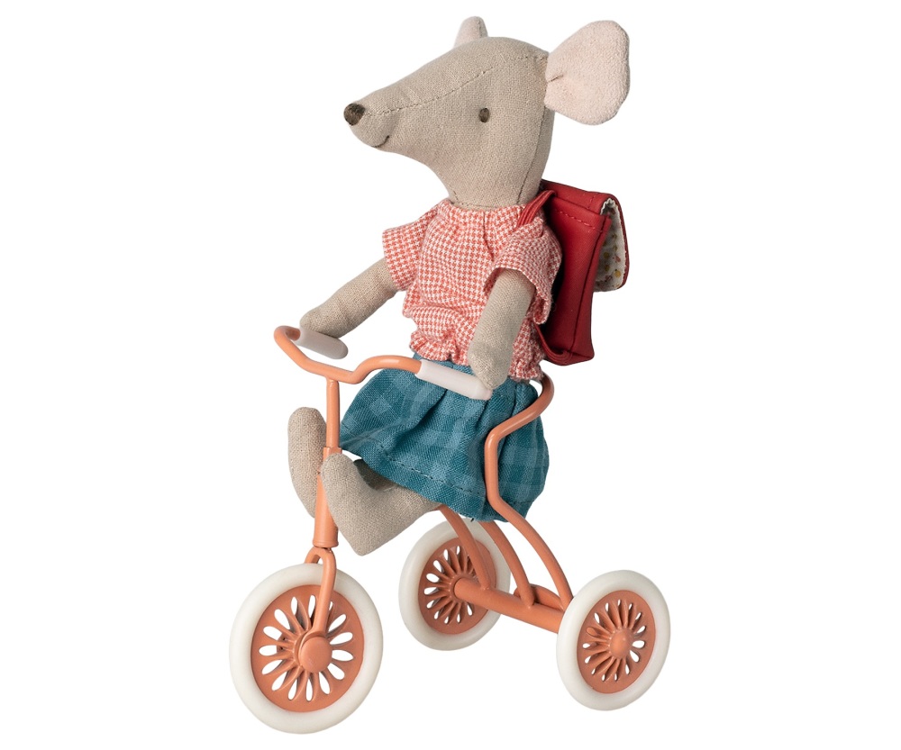 Maileg Tricyle Mouse - Big Sister - Red Bag