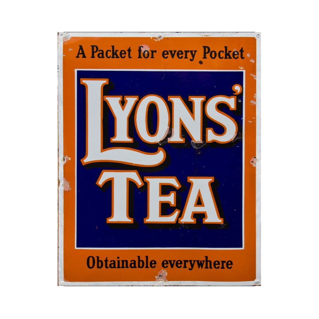 Advertising Sign - Lyon's Tea FREE POSTAGE