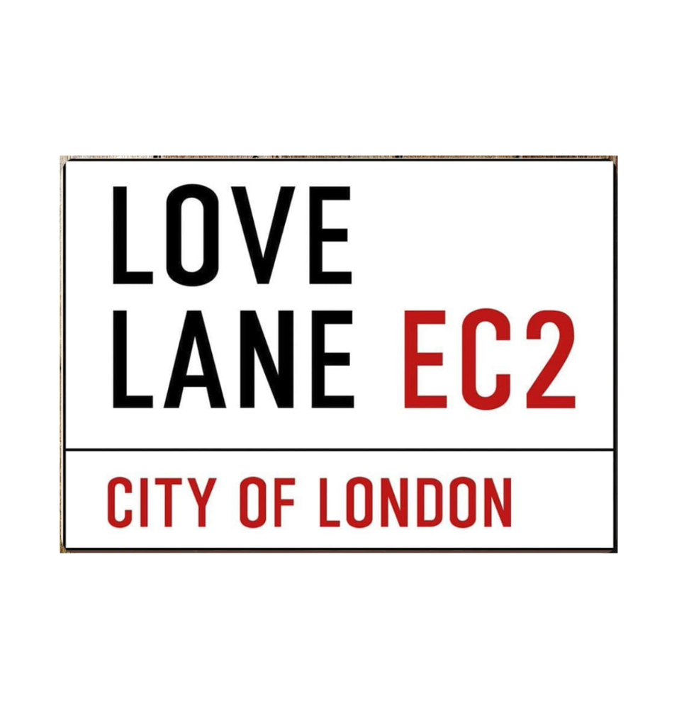 Street Sign - Love Lane FREE POSTAGE