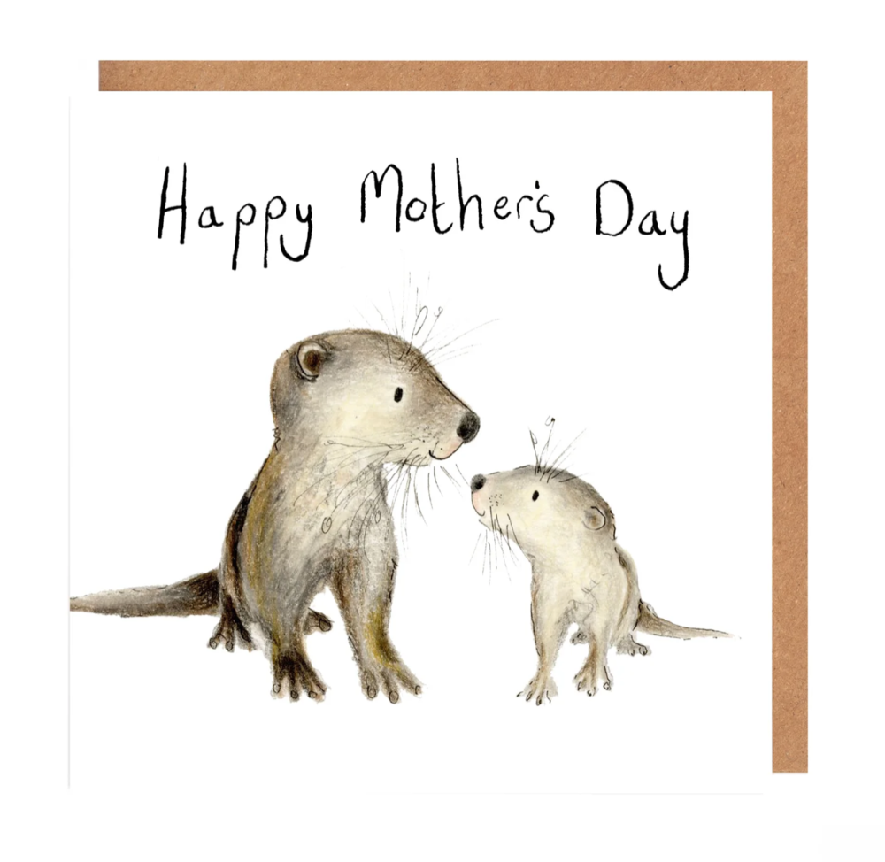 Catherine Rayner Coco and Dougal Otter Blank Greetings Card