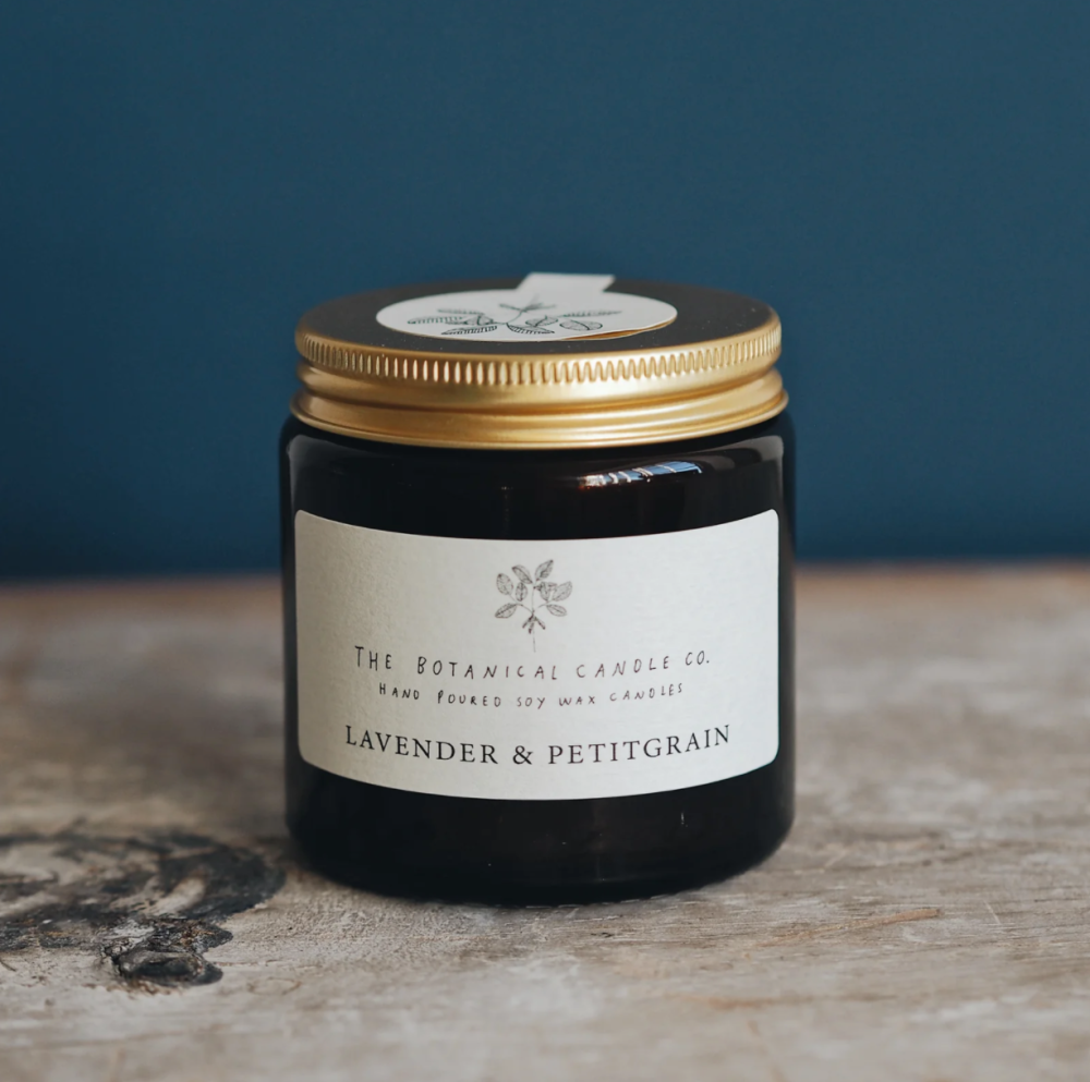 The Botanical Candle Co. Soy Wax Candle - Lavender & Petitgrain - Small