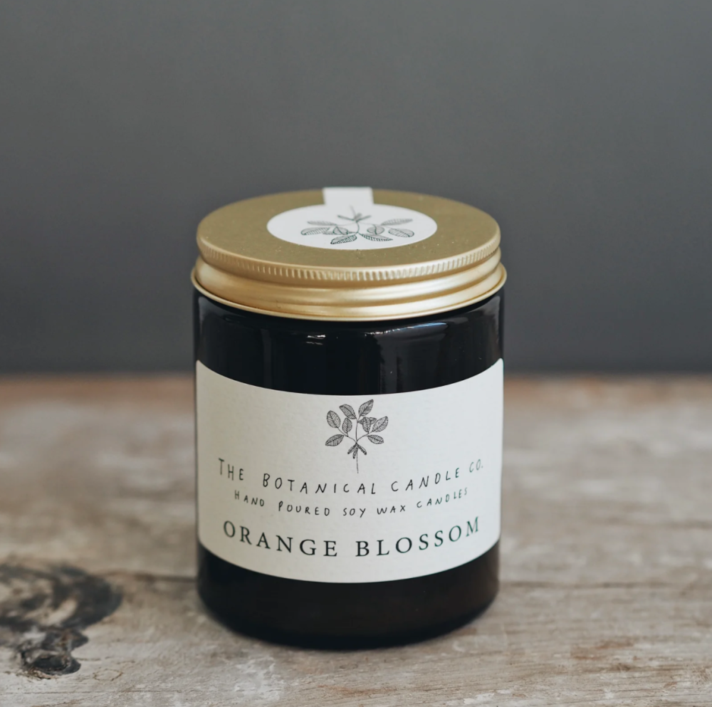The Botanical Candle Co. Soy Wax Candle - Orange Blossom - Medium