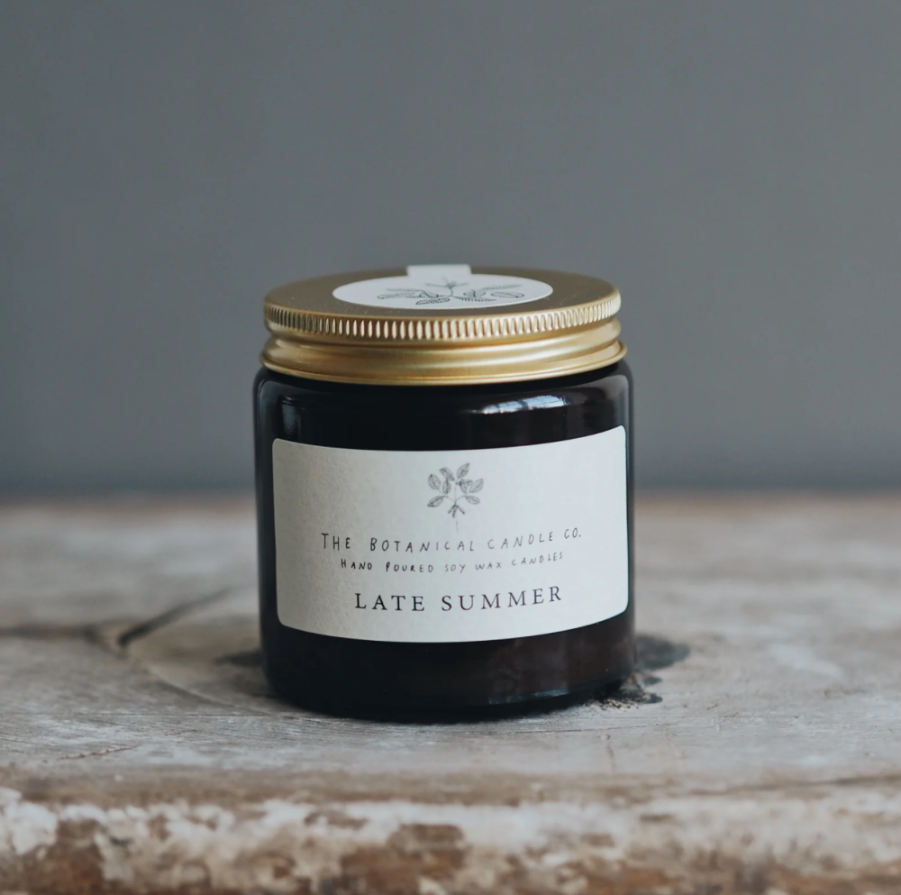 The Botanical Candle Co. Soy Wax Candle - Late Summer - Small