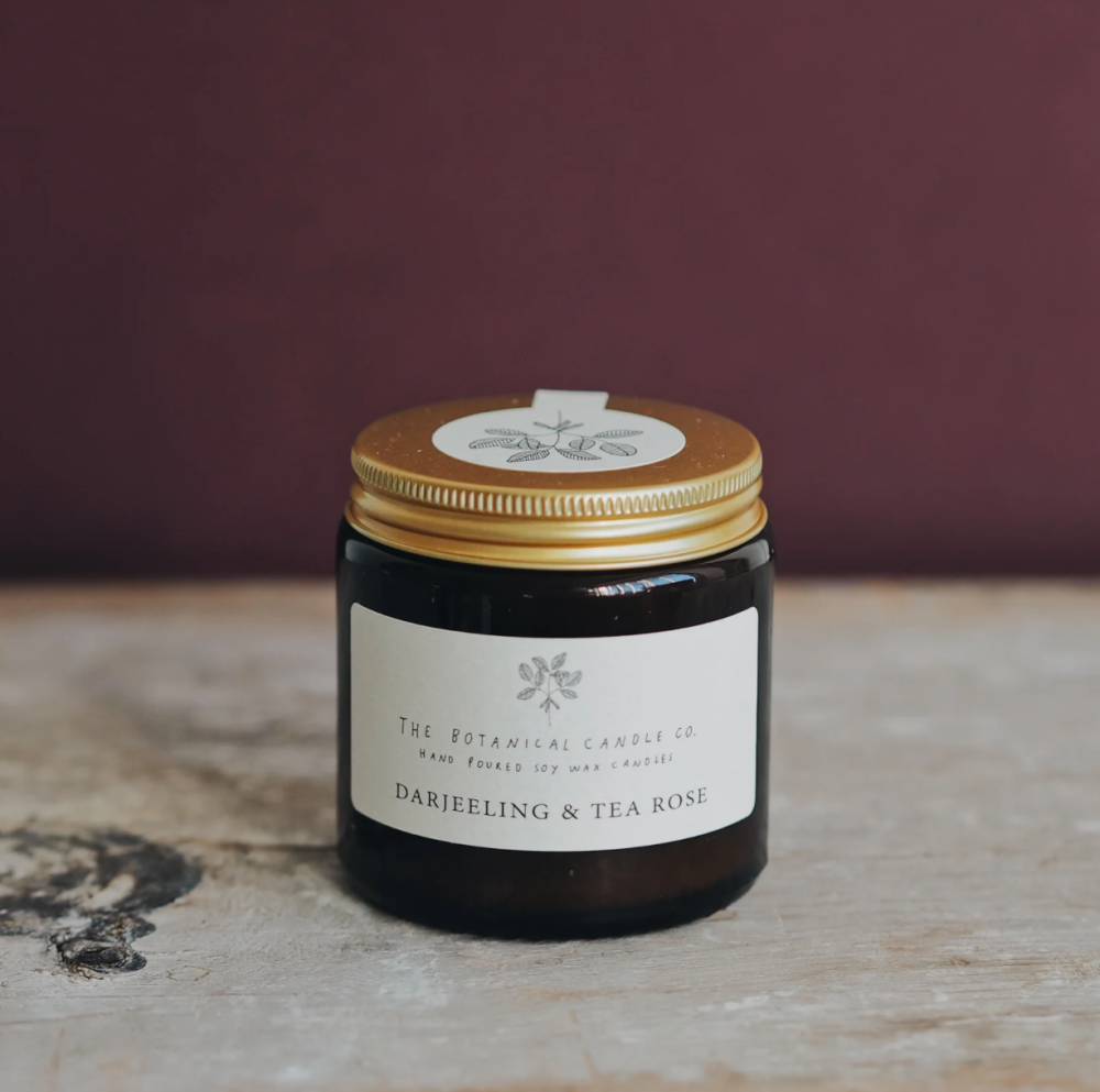 The Botanical Candle Co. Soy Wax Candle - Darjeeling & Tea Rose - Small