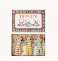 Maileg Baby Triplets Mice in Matchbox