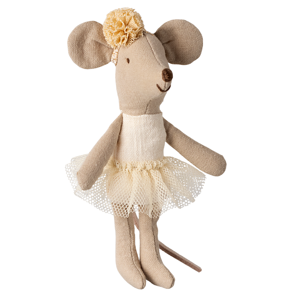 Maileg Off White Ballerina Mouse - Little Sister