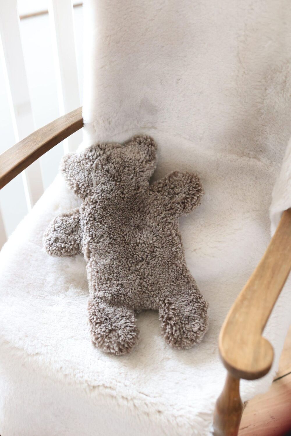Flat Eric Teddy Hot Water Bottle - Swedish Taupe