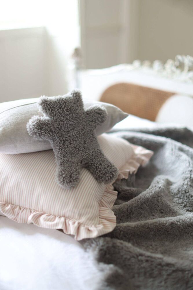 Flat Eric Junior Teddy Hot Water Bottle - Taupe 0.2L
