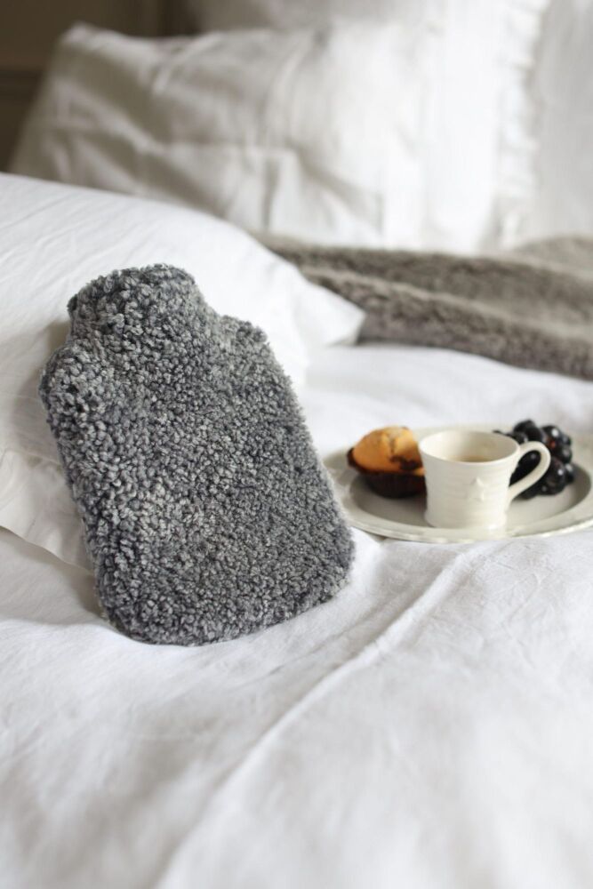 Hot Water Bottle - Swedish Silver Grey Medium 0.8L