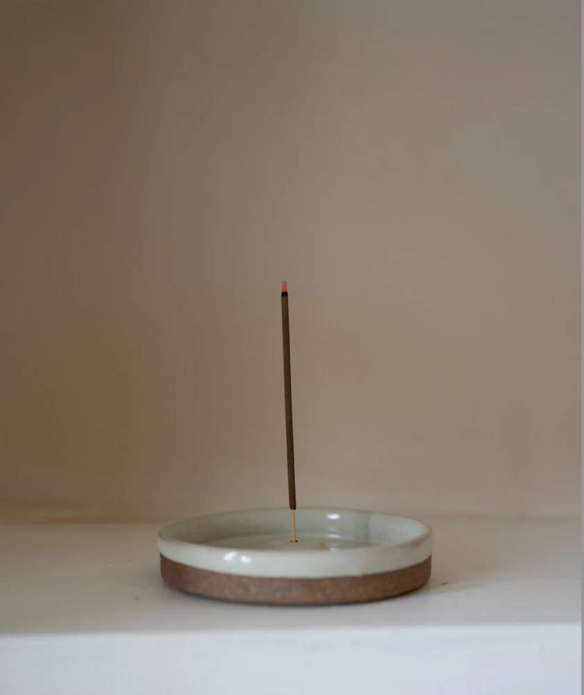 Ceramic Incense Holder With Nag Champa Sticks