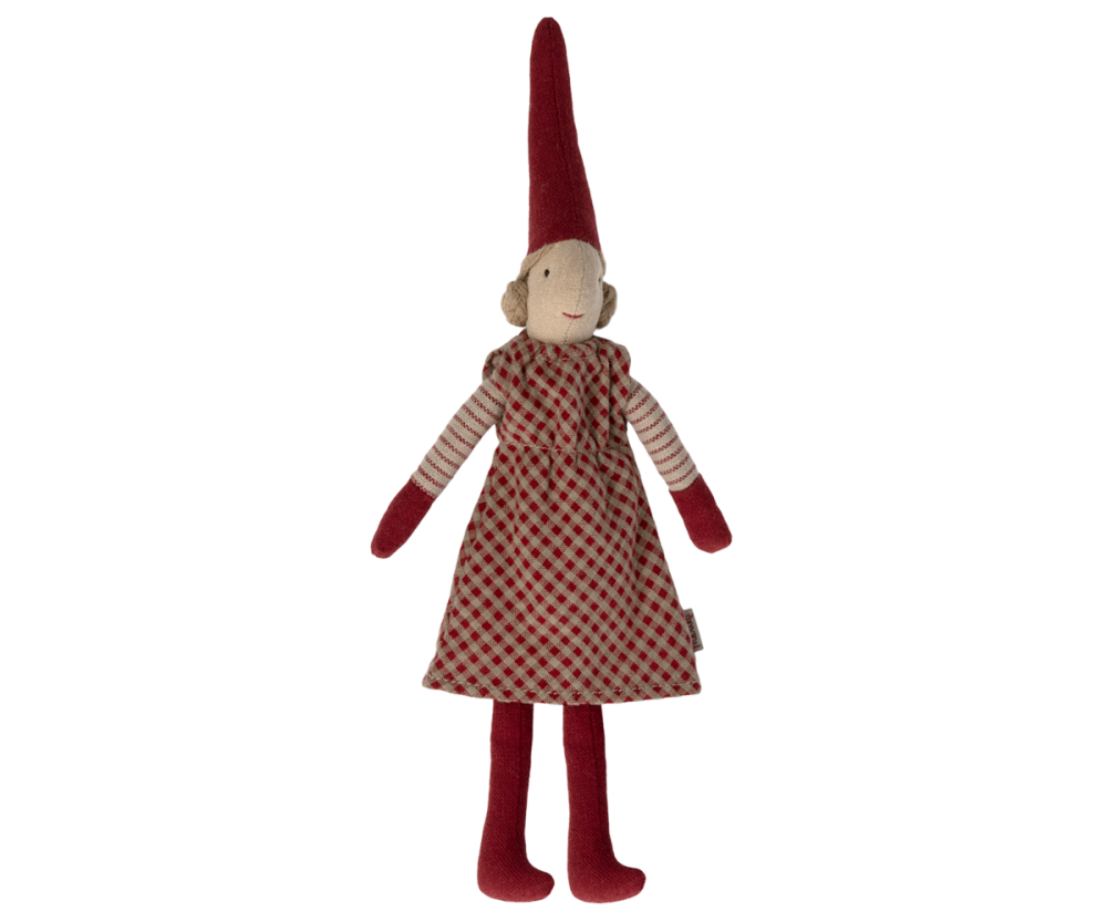 Maileg Christmas Climbing Pixy Girl Magnetic Hands - Size 1