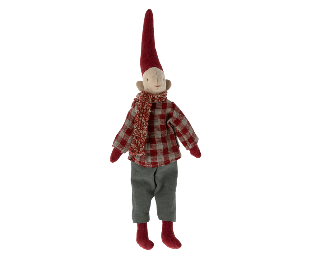 Maileg Christmas Climbing Pixy Boy Magnetic Hands - Size 1