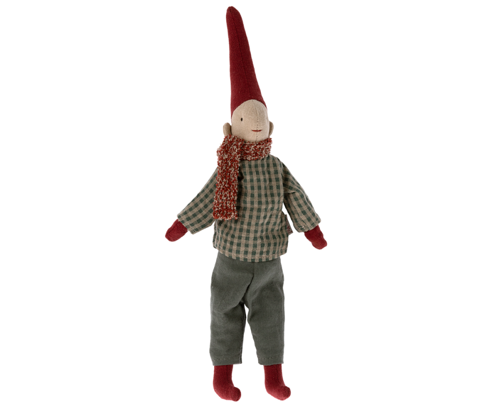 Maileg Christmas Climbing Pixy Boy Magnetic Hands - Size 1