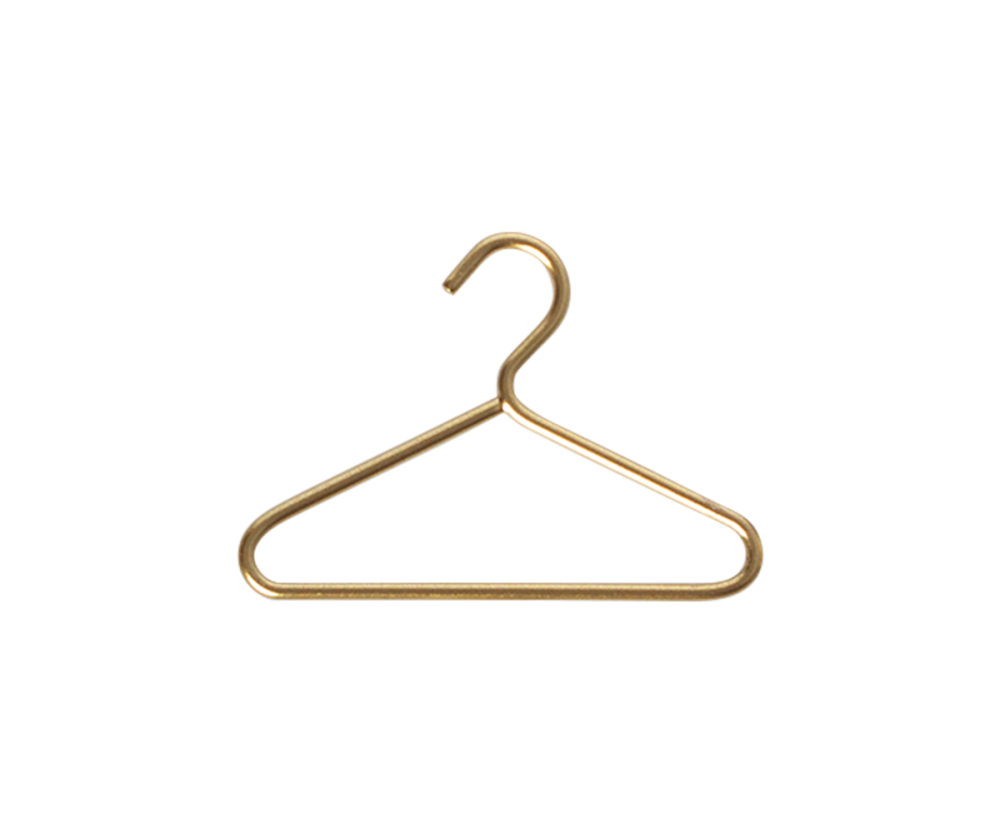 Maileg Little Gold Clothes Hangers - Set of 5