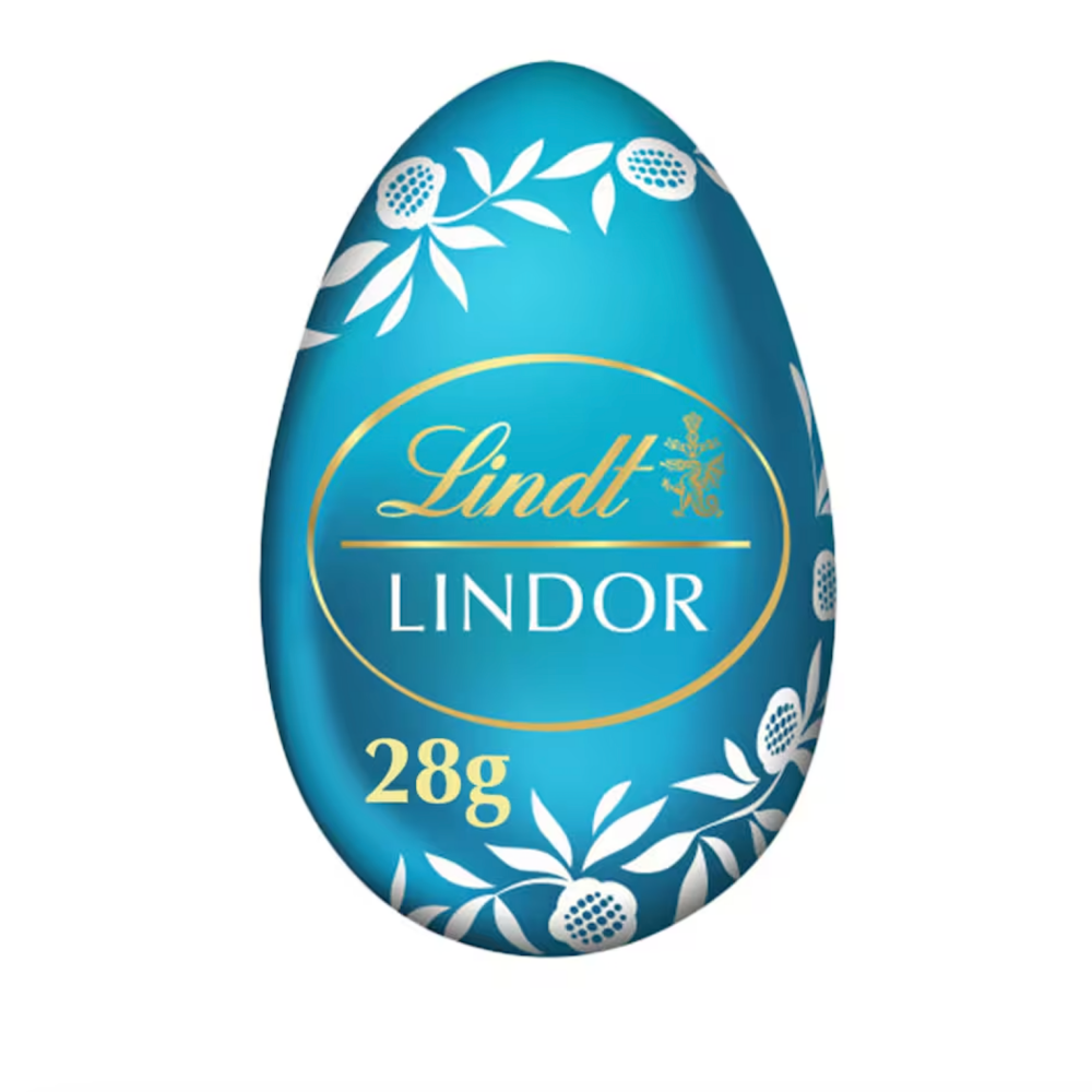 12 x Lindt LINDOR Salted Caramel Truffle Filled Eggs - 28g