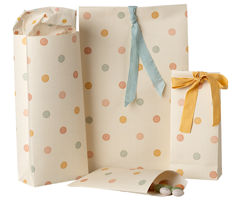 Maileg Gift Bag, Multi Dots - Envelope - 5 pieces