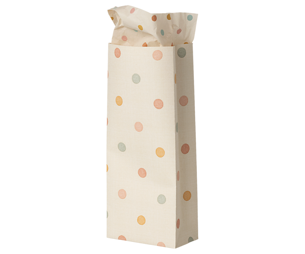 Maileg Gift Bag, Multi Dots - Mini - 5 pieces