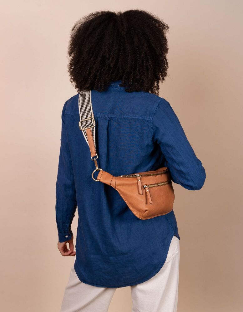 O My Bag Amsterdam Drew Bum Bag - Wild Oak Soft Grain Leather