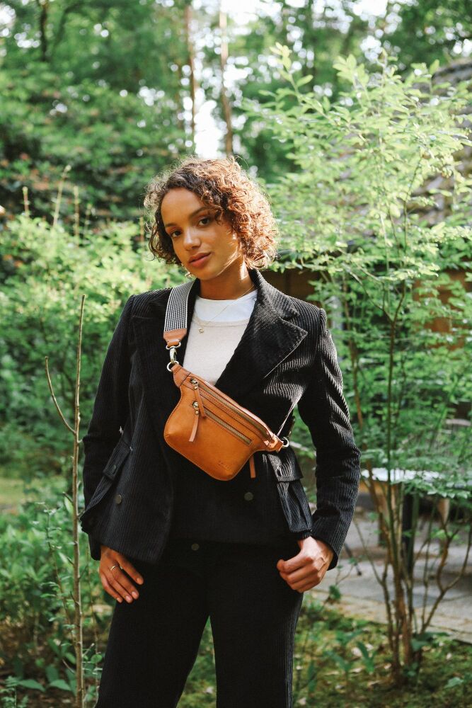 O My Bag Amsterdam Beck's Bum Bag - Cognac Stromboli Leather