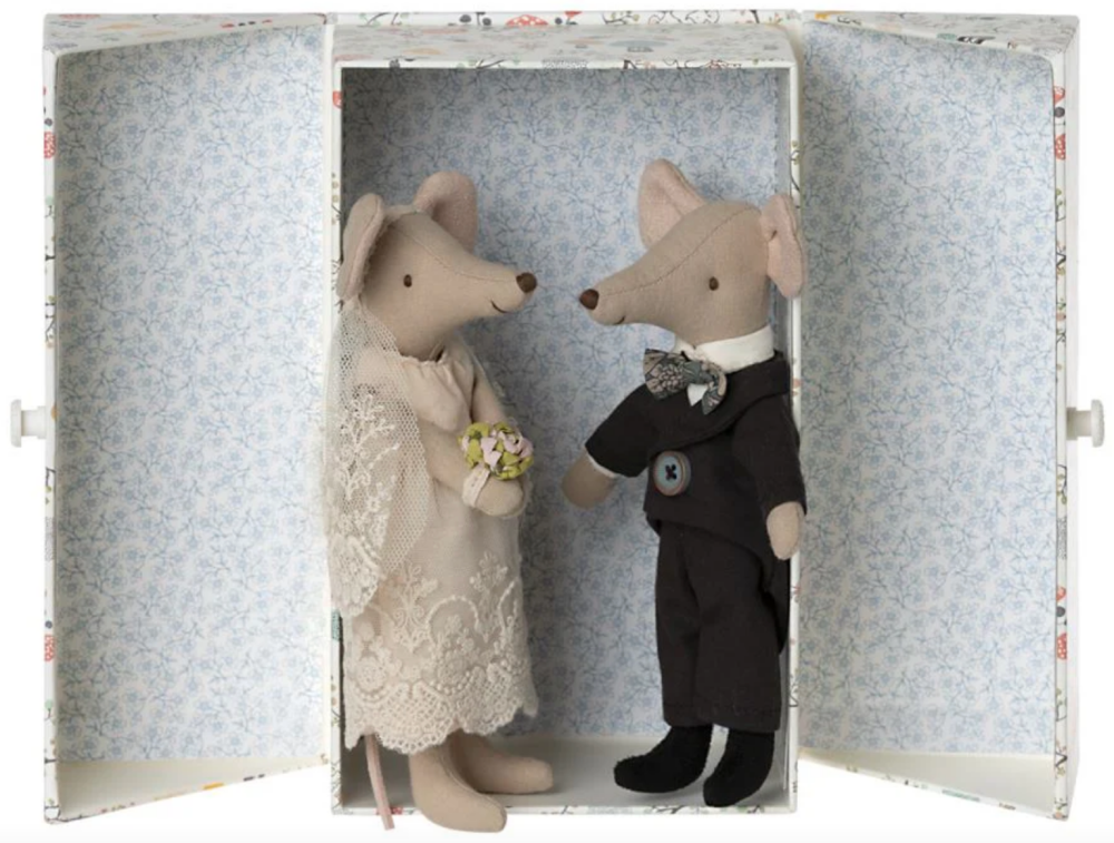 Maileg Wedding Mice Couple in Box