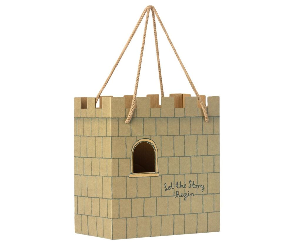Maileg Prince Mouse With Large Size Castle Bag