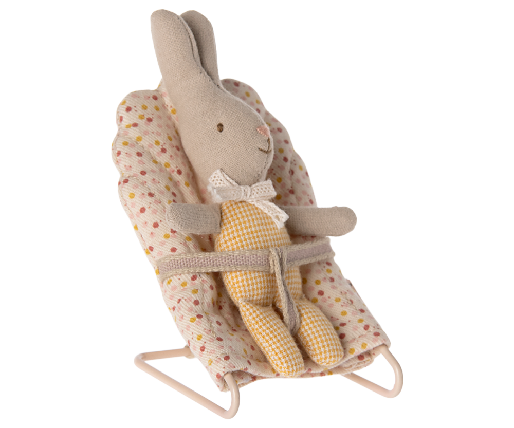 Maileg Rabbit, My - Yellow Check