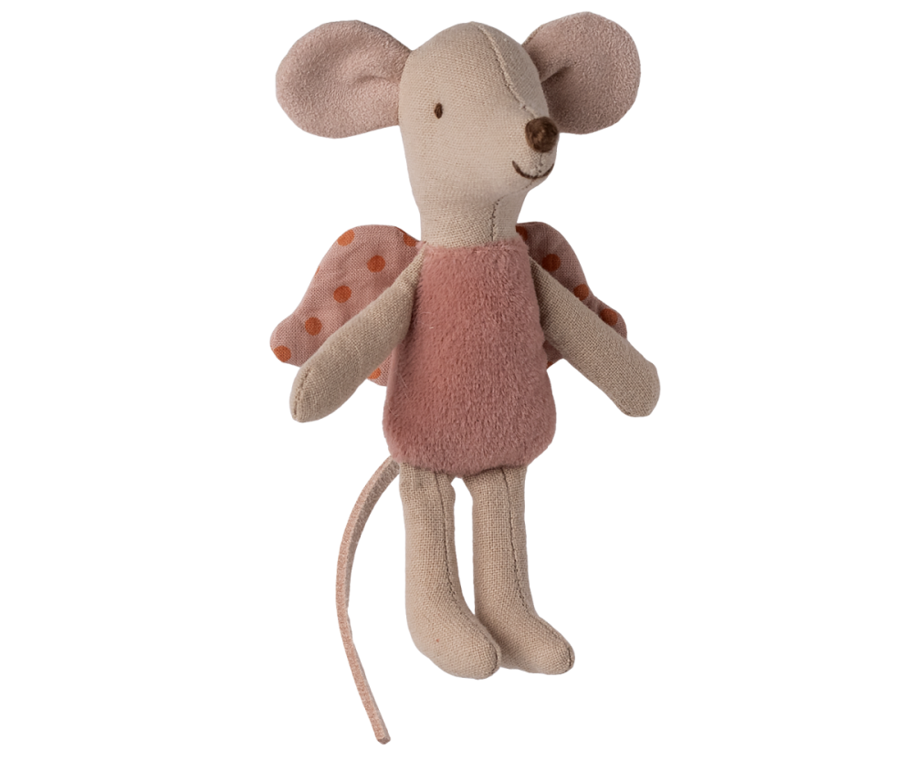 Maileg Little Fairy Mouse - Rose with Dots