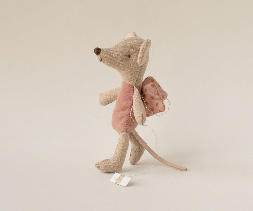 Maileg Little Fairy Mouse - Rose with Dots