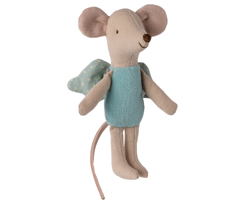 Maileg Little Fairy Mouse - Mint with Dots