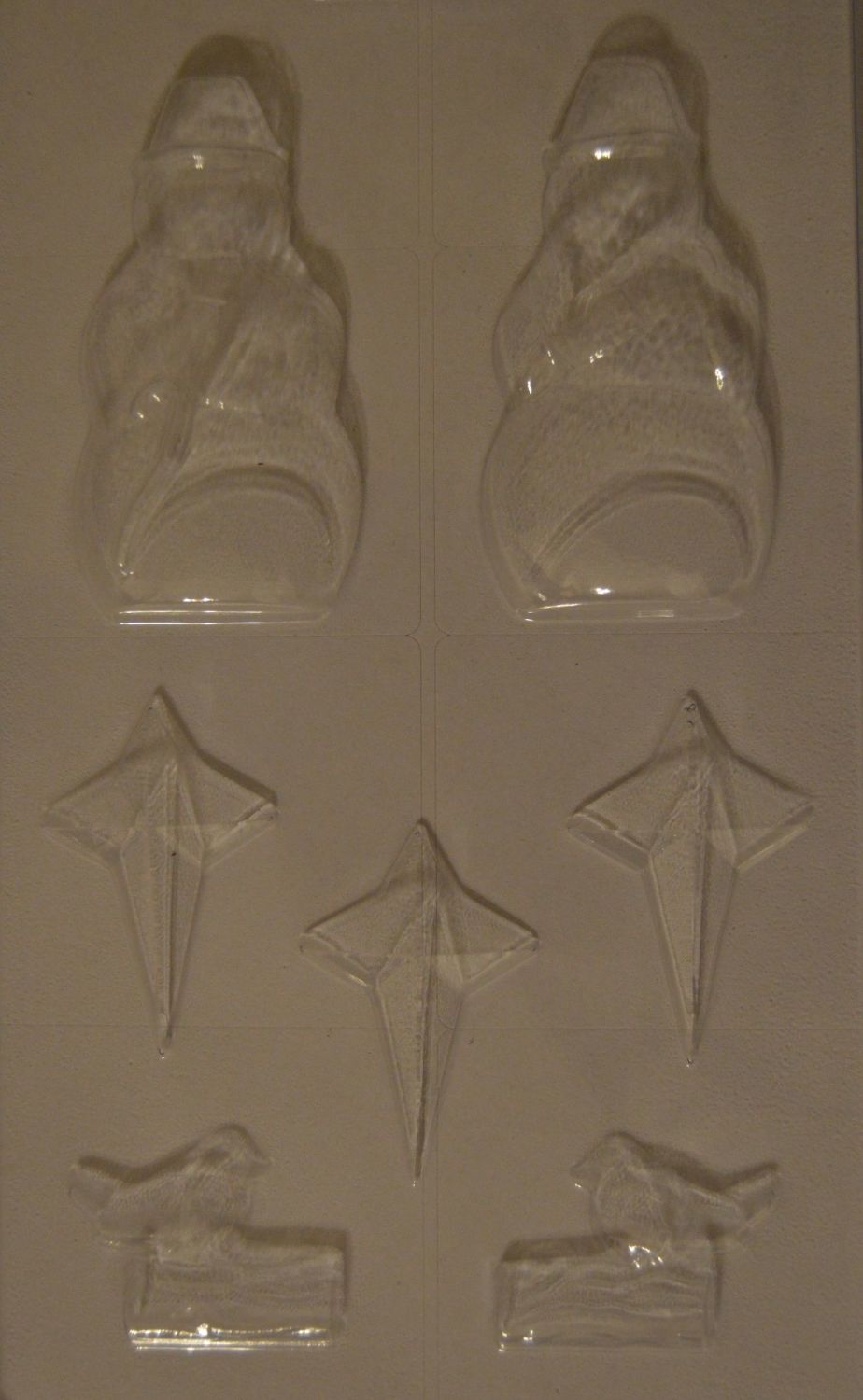 Snowman Chocolate Mould with 3 Stars and a Christmas Robin Mould