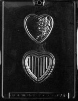 Heart with Bouquet Pour Box Chocolate Mould