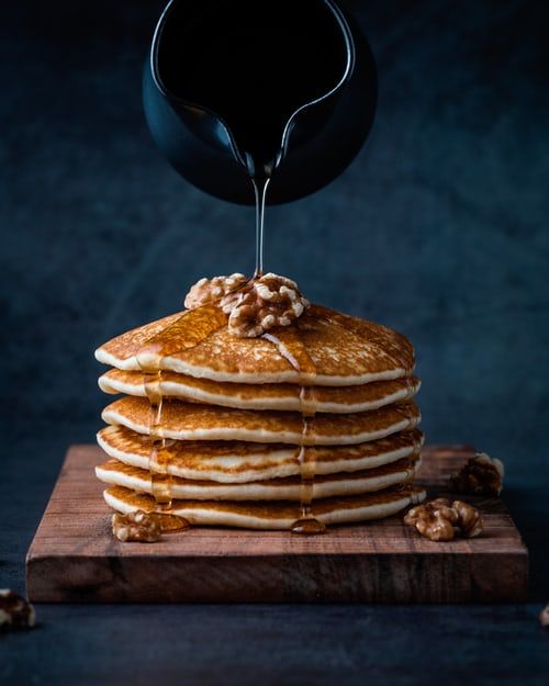Maple syrup pancakes