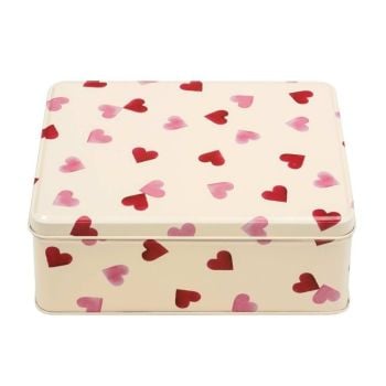 Emma Bridgewater Pink Hearts Rectangular Storage Tin