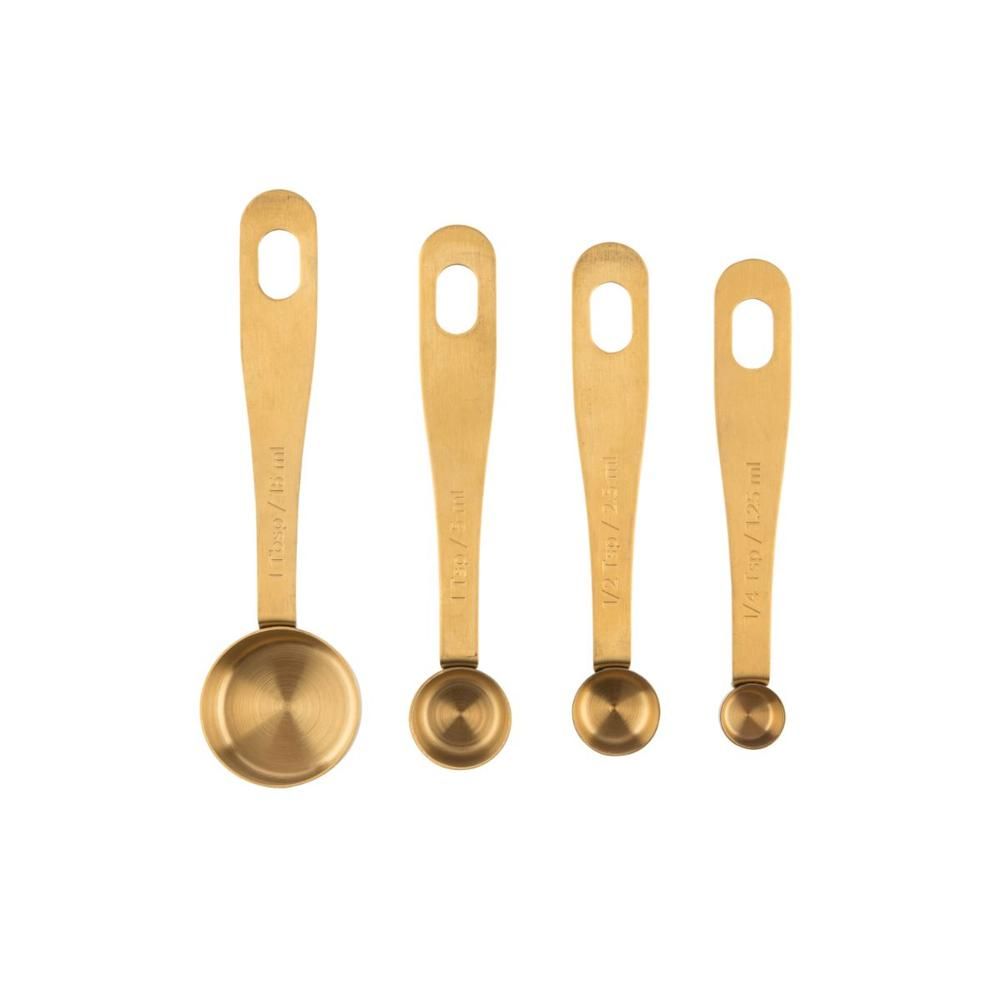 Kitchen Pantry Brass Measuring Spoons