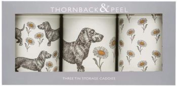 Thornback & Peel Dog and Daisy Tea Coffee Sugar Caddies