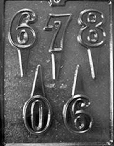 Numbers 6 -0 Chocolate Cake Topper Mould