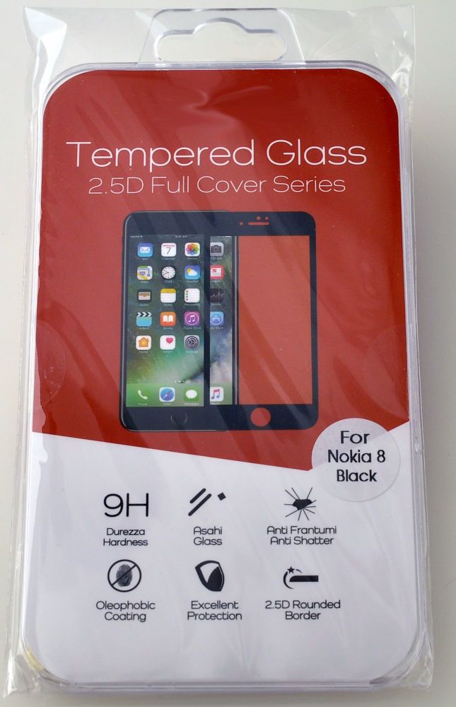 Nokia 8 High Quality Tempered Glass Screen Cover #TGC-2.5-N8