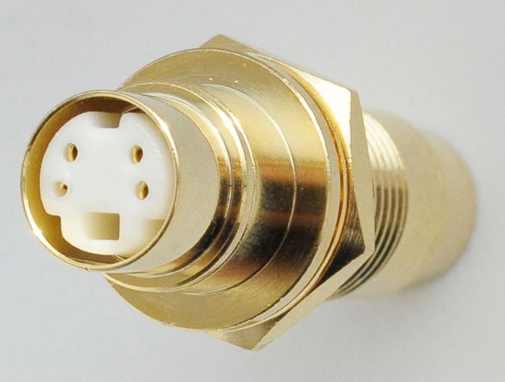 S-Video /sVHS female to female gold plated connector bulkhead /surface moun