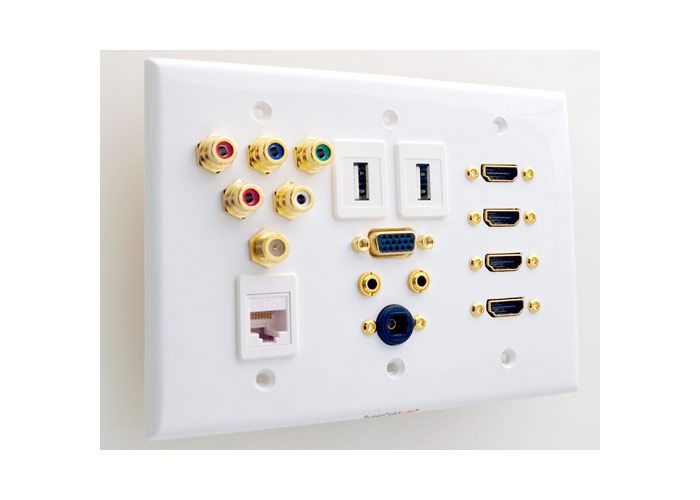 Audio Video Wall Plate