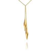 Shard Gold Vermeil Double Drop Necklace