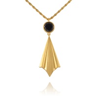 Pleated Gold Vermeil Ray Necklace