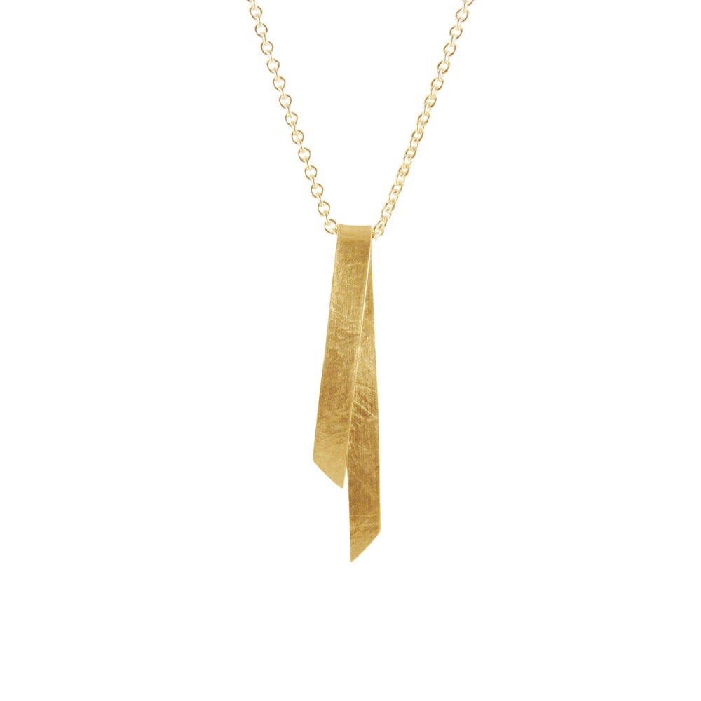 Folded Gold Vermeil Single Pendant