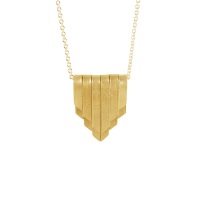 Fold Gold Vermeil Deco Pendant