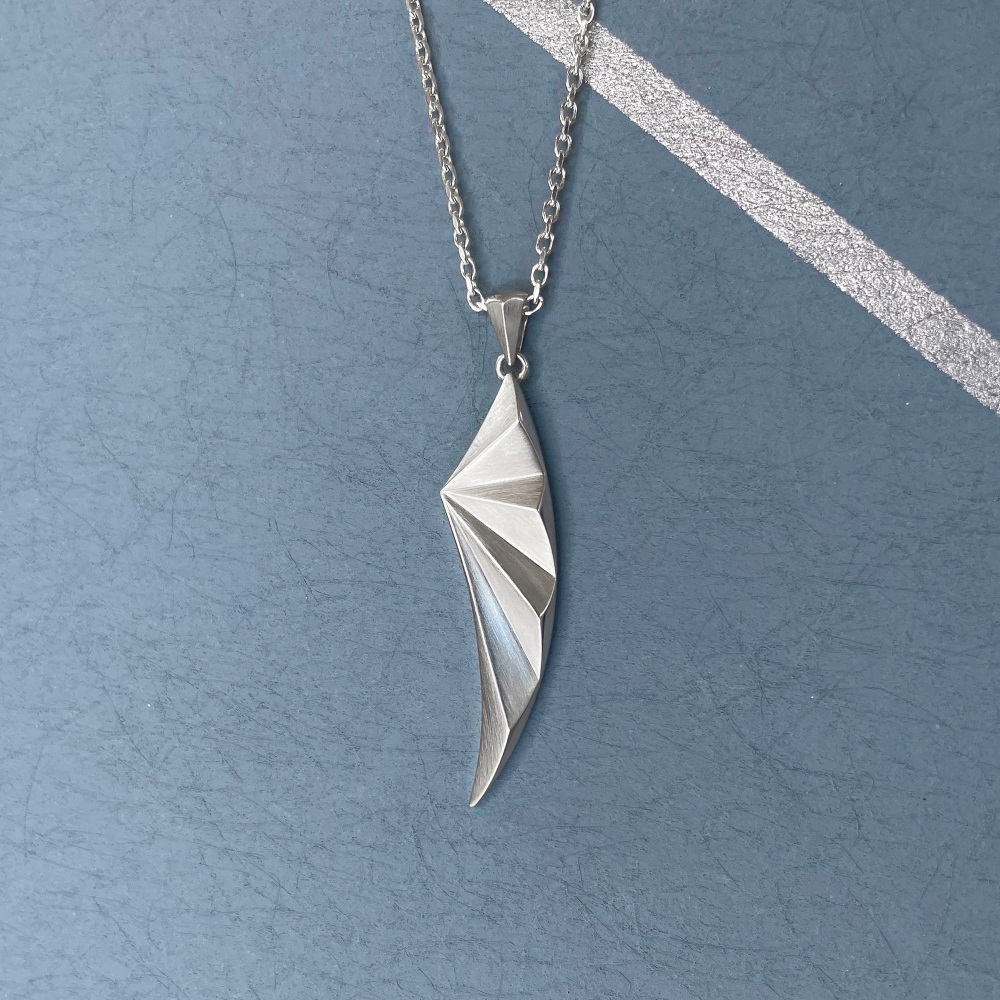 Polaris Arc Pendant, silver