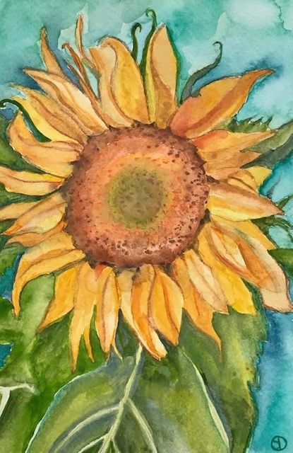 Seed Art Gift Card - Sunflower Card