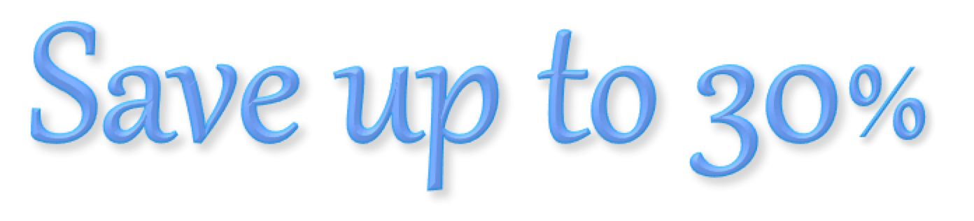 Save up to 30%
