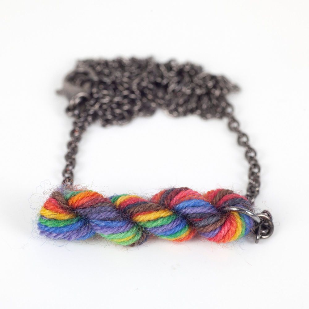 Pride Yarn Necklace