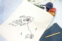 Spaceship Heist Tote Bag