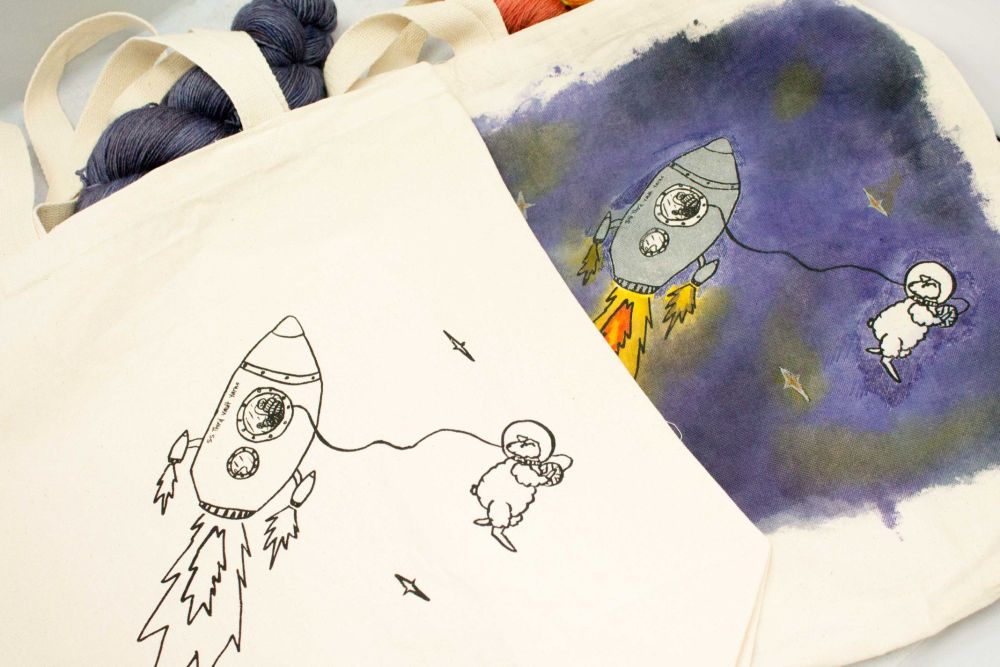 Spaceship Heist Tote Bag